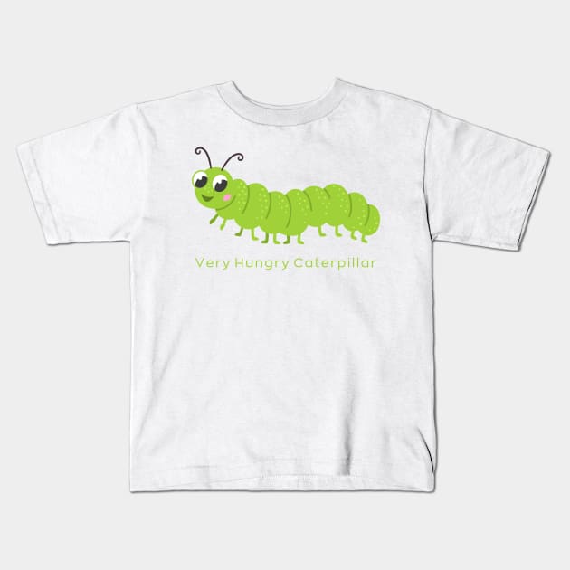 Very Hungry Caterpillar Kids T-Shirt by BillieTofu